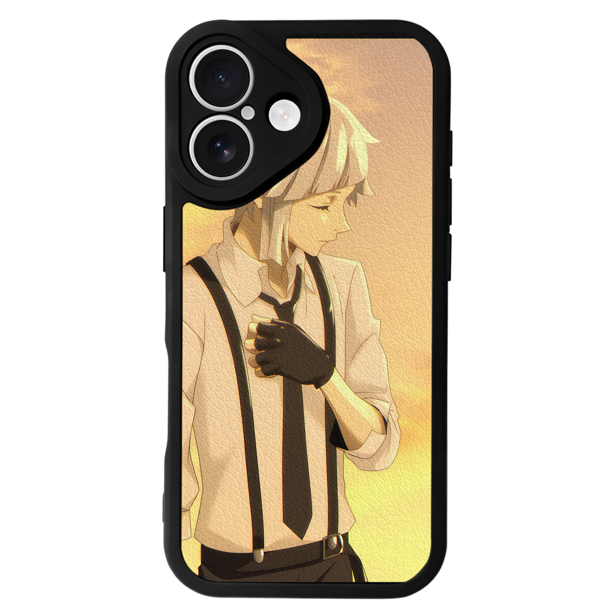 （画像用） 文豪ストレイドッグス Bungo Stray Dogs 【iPhone 16シリーズ対応】シリコンスマホケース（レザー調） 材質：シリコン
